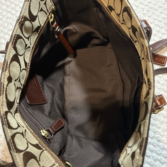 Vintage Coach Signature Brown bag - Picture 7 of 8
